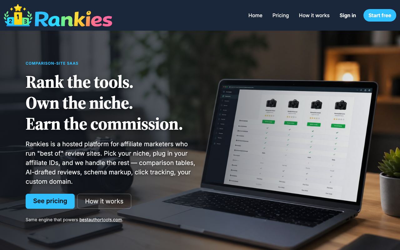 rankies.io homepage