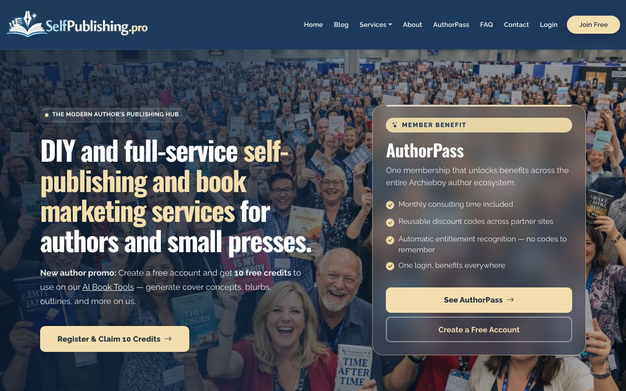 selfpublishing.pro homepage