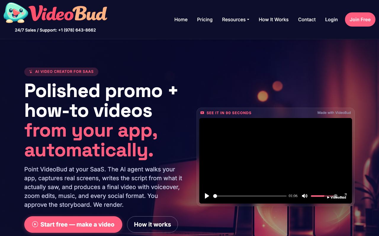 videobud.io homepage